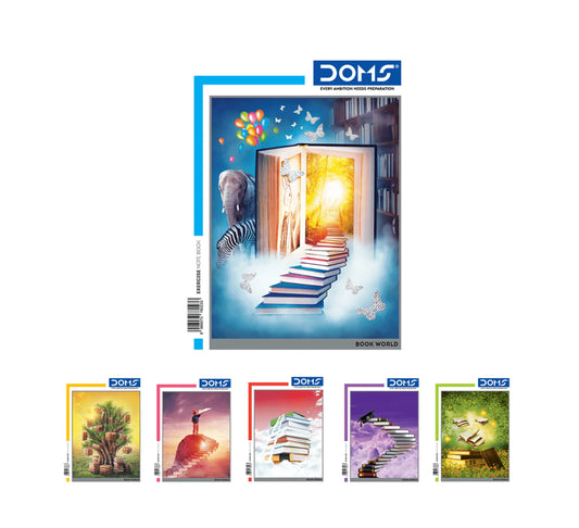 DOMS Unruled Notebook(Book World Series)
