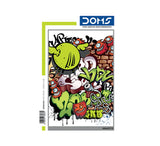DOMS Single Line Notebook(Graffiti Series)