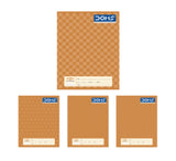 DOMS Double line Notebook(Brown Series) 24x18Cm – 76 Pages