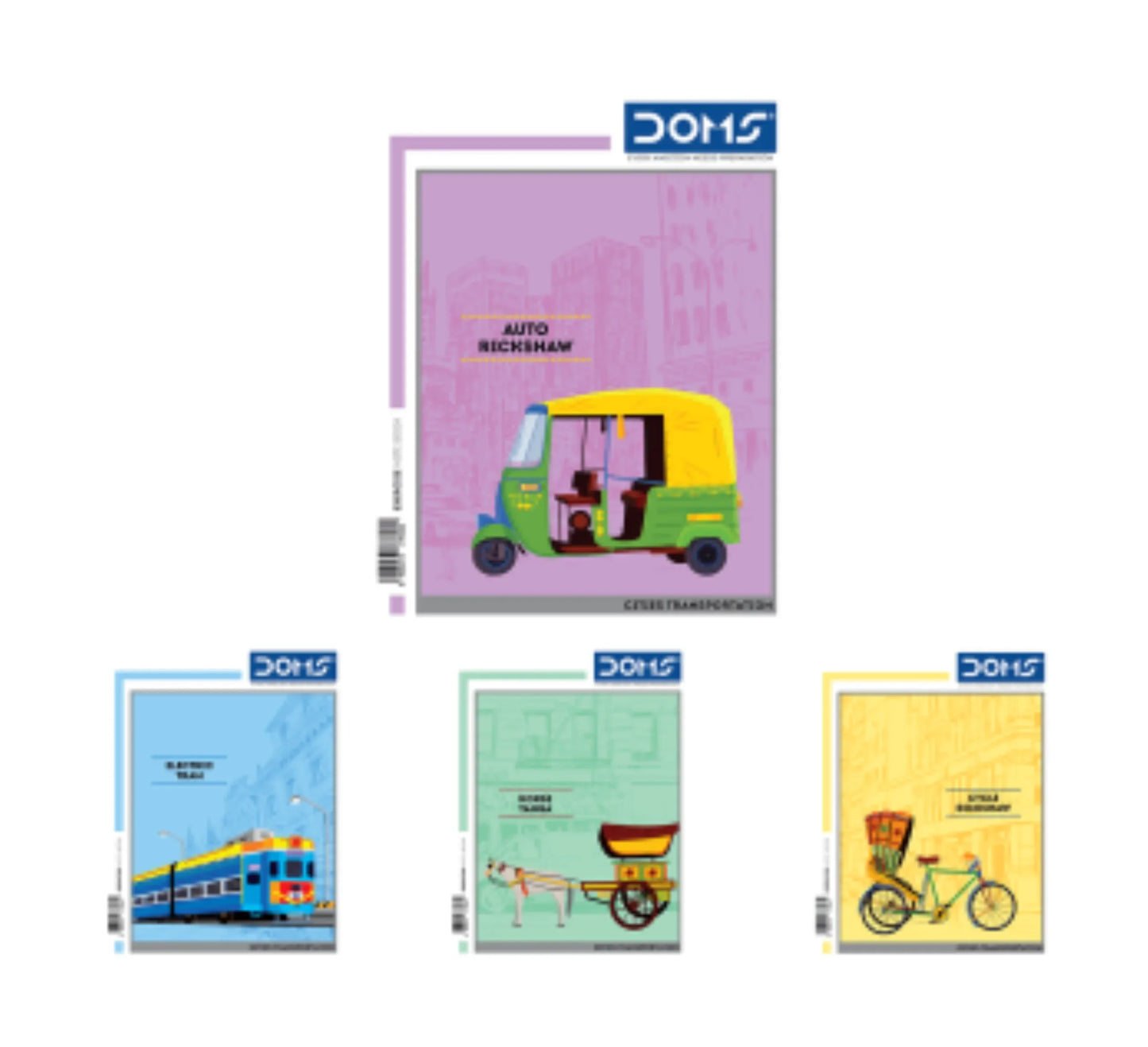 DOMS Single Line Notebook(Cities Transportation Series)
