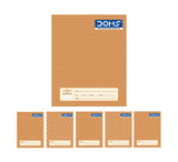 DOMS Medium Square Notebook(Brown Series) 19×15.5Cm – 76 Pages