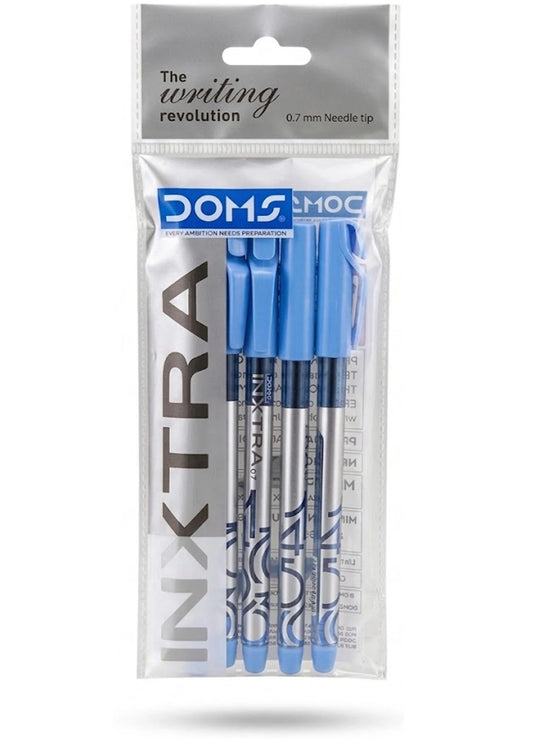 DOMS INXTRA BALL PEN BLUE 5 PCS PACK