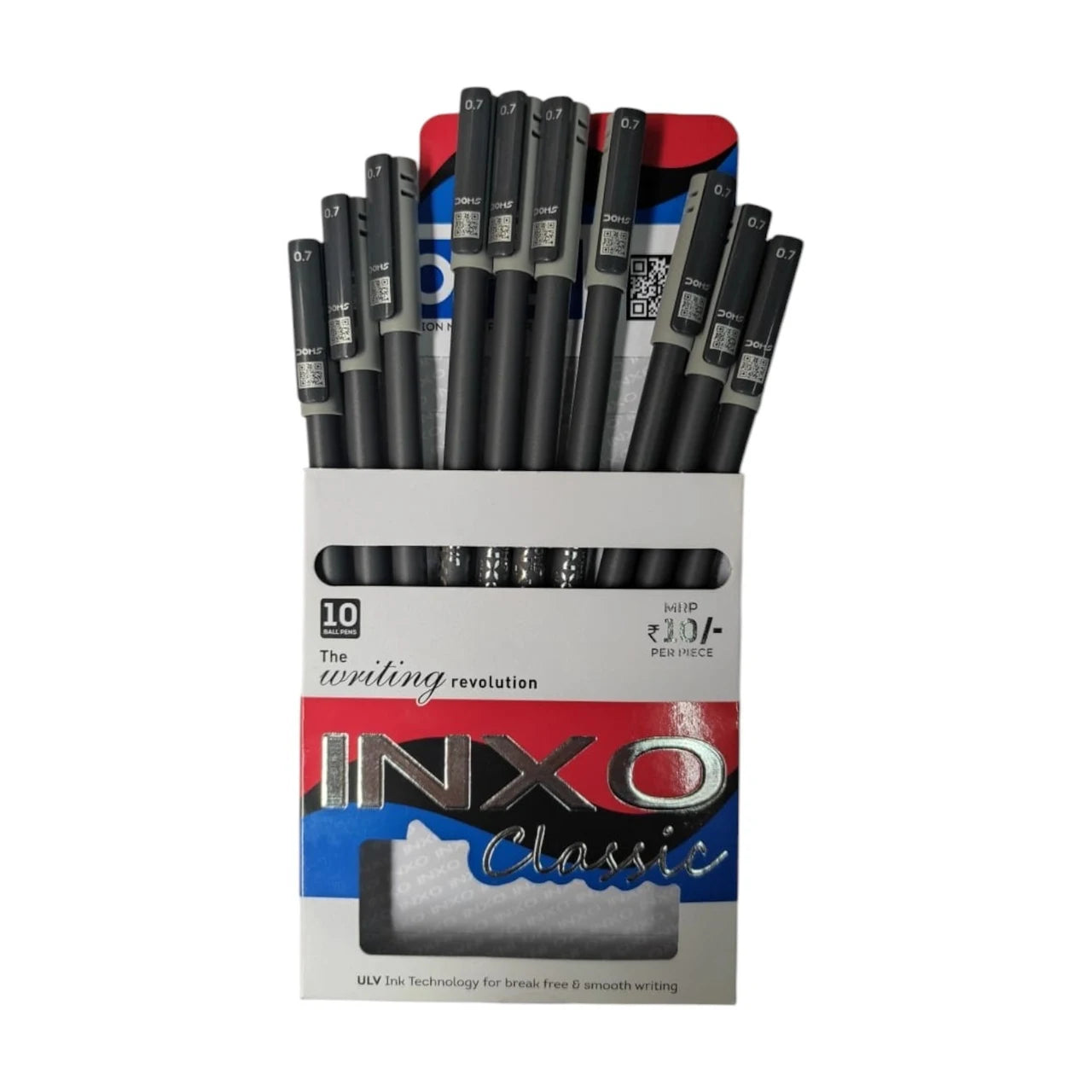DOMS INXO GEL PEN BLACK 10 PCS PACK