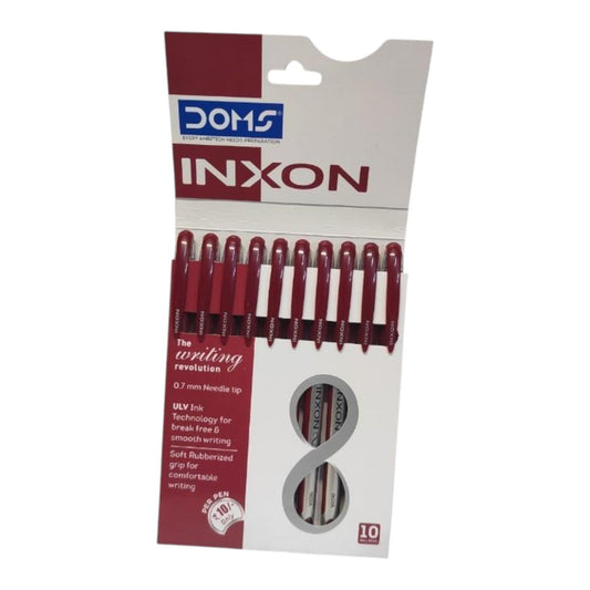 DOMS INXTRON BALL PEN RED 10 PCS PACK