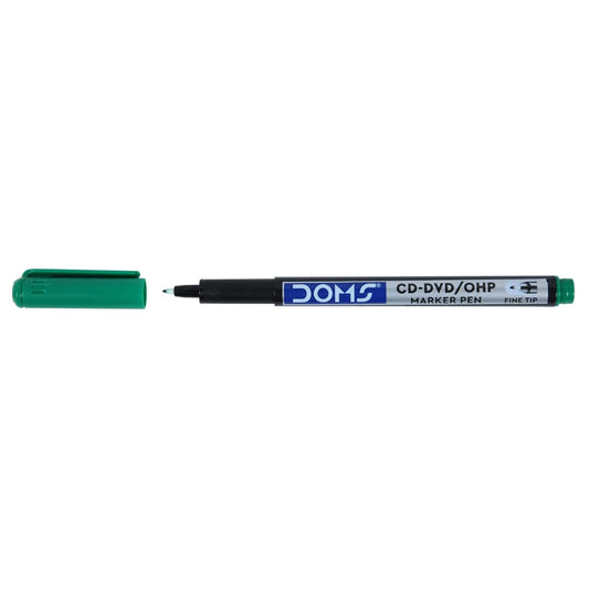 DOMS CD-DVD OHP MARKER PEN GREEN 1 PCS front view
