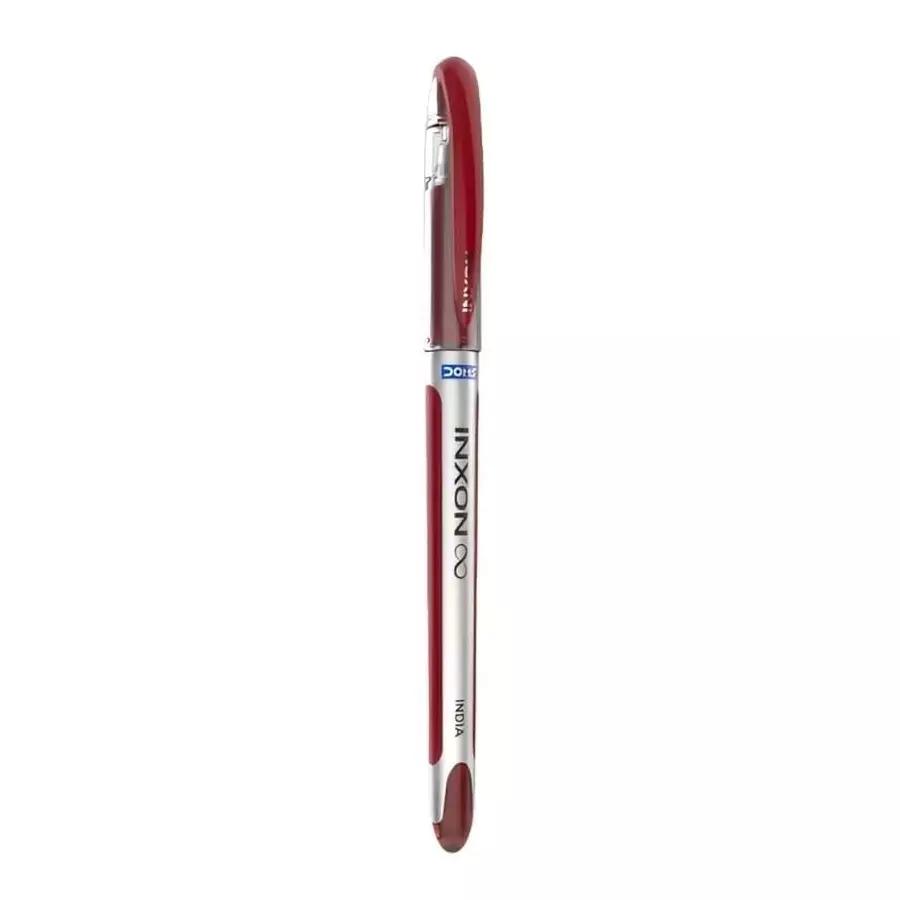 DOMS INXON BALL PEN RED SINGLE 10 PCS PACK