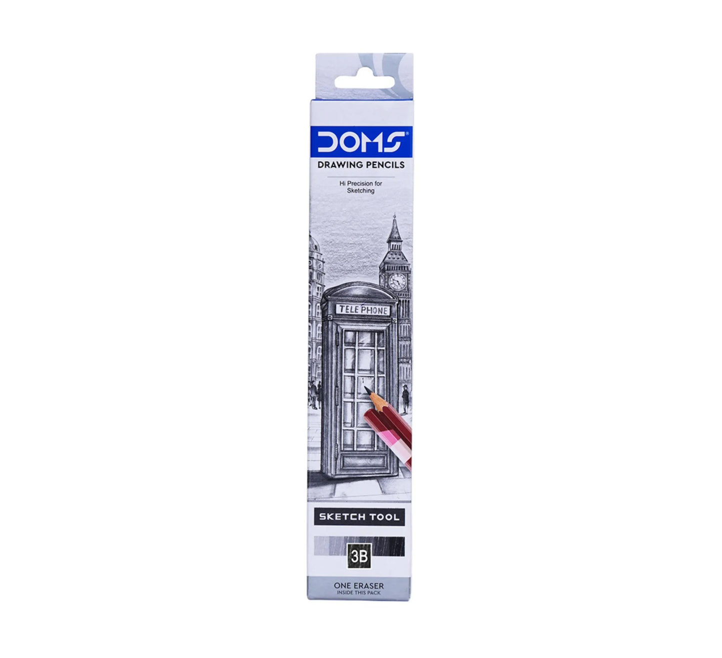 DOMS DRAWING PENCIL 3B 10 PCS PACK