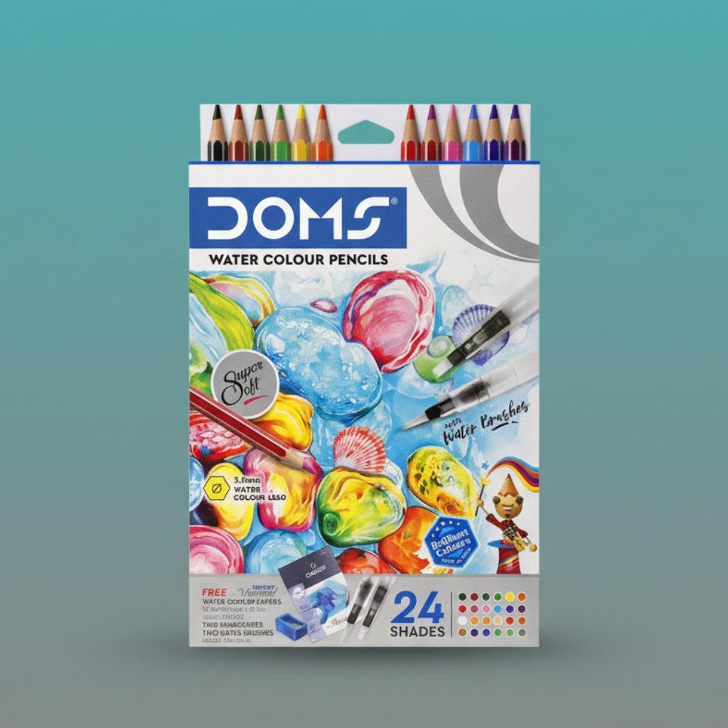 DOMS WATER COLOUR PENCIL 24 SHADES