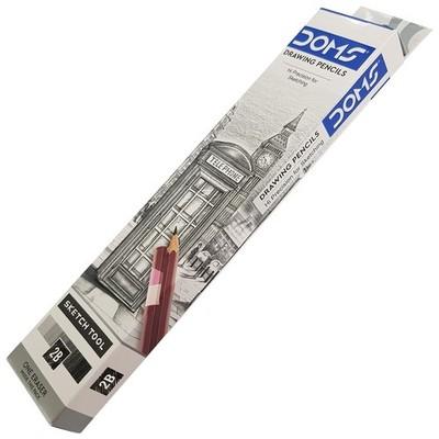 DOMS DRAWING PENCIL 2B 10 PCS PACK