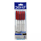 DOMS PROXIMA BALL PEN RED 5 PCS POUCH