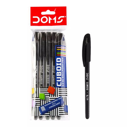 DOMS CUBOID DF PEN BLACK 20 PCS PACK