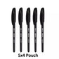 DOMS CUBOID BLACK PEN 5 PCS POUCH PACK