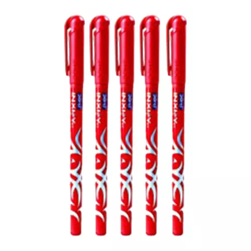 DOMS INXIFY GEL PEN RED 5 PCS POUCH- FOIL