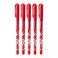 DOMS INXIFY GEL PEN RED 5 PCS POUCH- FOIL