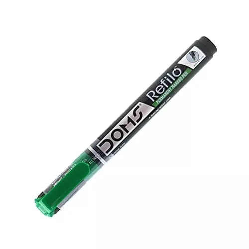 DOMS REFILO PERMANENT MARKER PEN GREEN  1 PCS