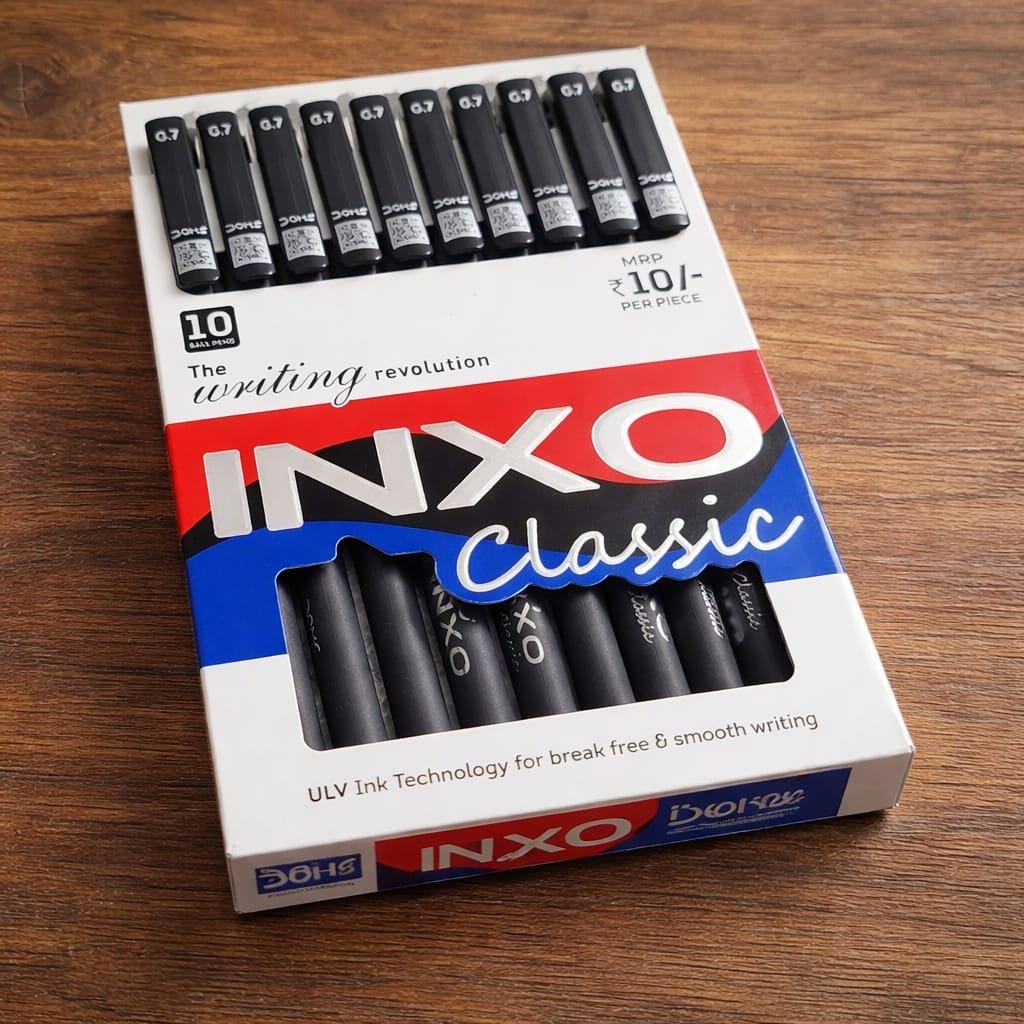 DOMS INXO GEL PEN BLACK 10 PCS PACK