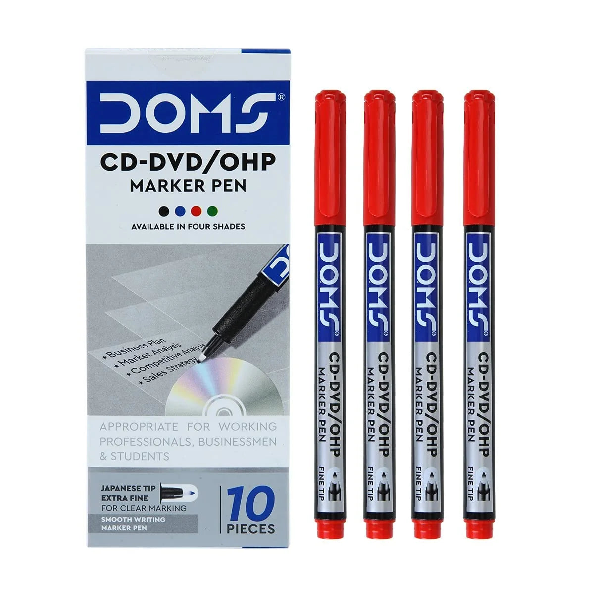 DOMS CD-DVD OHP MARKER PEN RED 1 PCS red marker