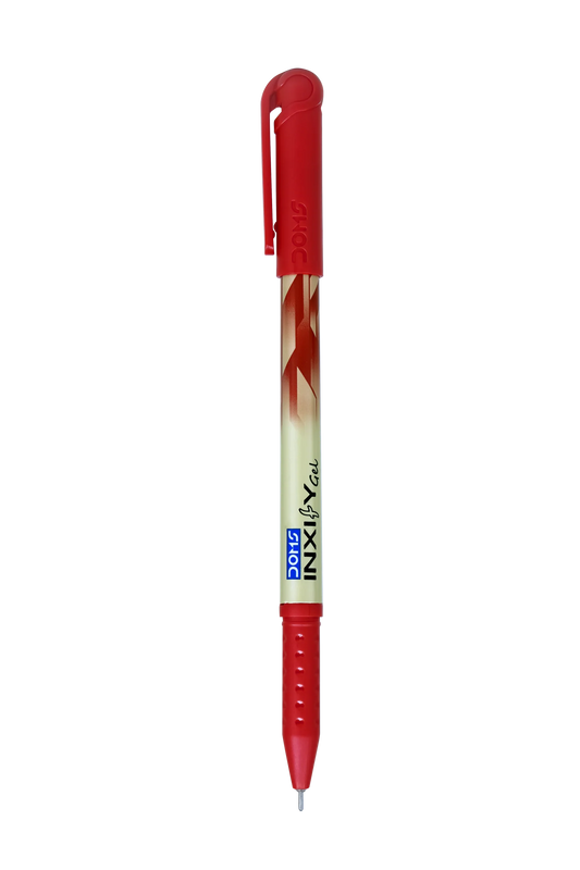 DOMS INXIFY GEL PEN RED 5 PCS POUCH- FOIL