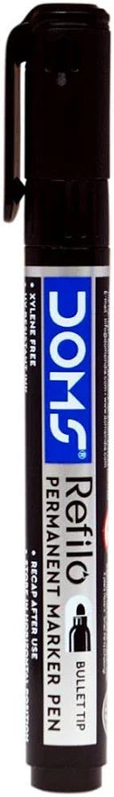 DOMS REFILO PERMANENT MARKER PEN BLACK 1 PCS