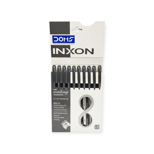 DOMS INXON BALL PEN BLACK 10 PCS