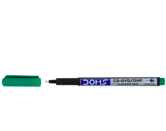 DOMS CD-DVD OHP MARKER PEN GREEN 1 PCS product packaging