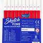 DOMS SKETCH FINE WATER COLOUR 10 PEN RED