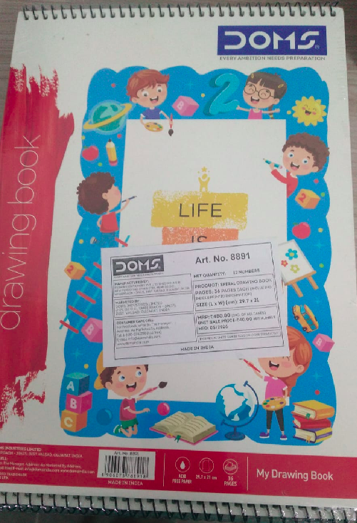 DOMS Spiral Drawing Book 36 Pages