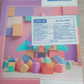 DOMS Exercise Notebook 172 Pages Red Blue Gap 24 × 18 cm 1PCS with colorful building blocks design.