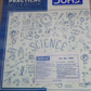 DOMS Science Practical Notebook cover featuring scientific illustrations and product details, ideal for lab work and practical records.