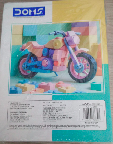 DOMS Exercise Notebook 172 Pages