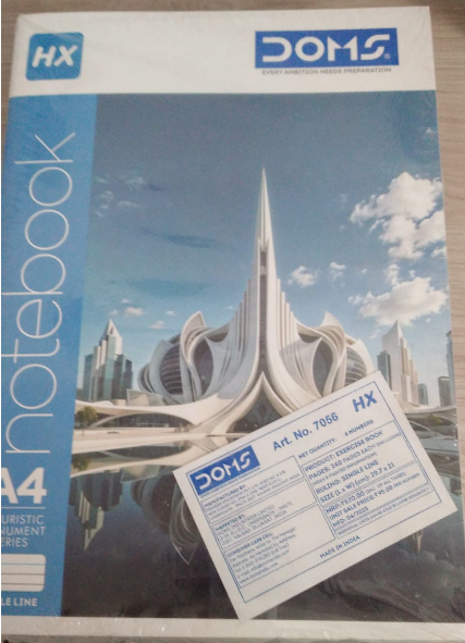 DOMS Exercise Book Futuristic Monuments Series 240 Pages