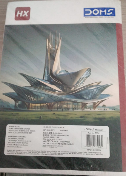 DOMS Exercise Book Futuristic Monuments Series