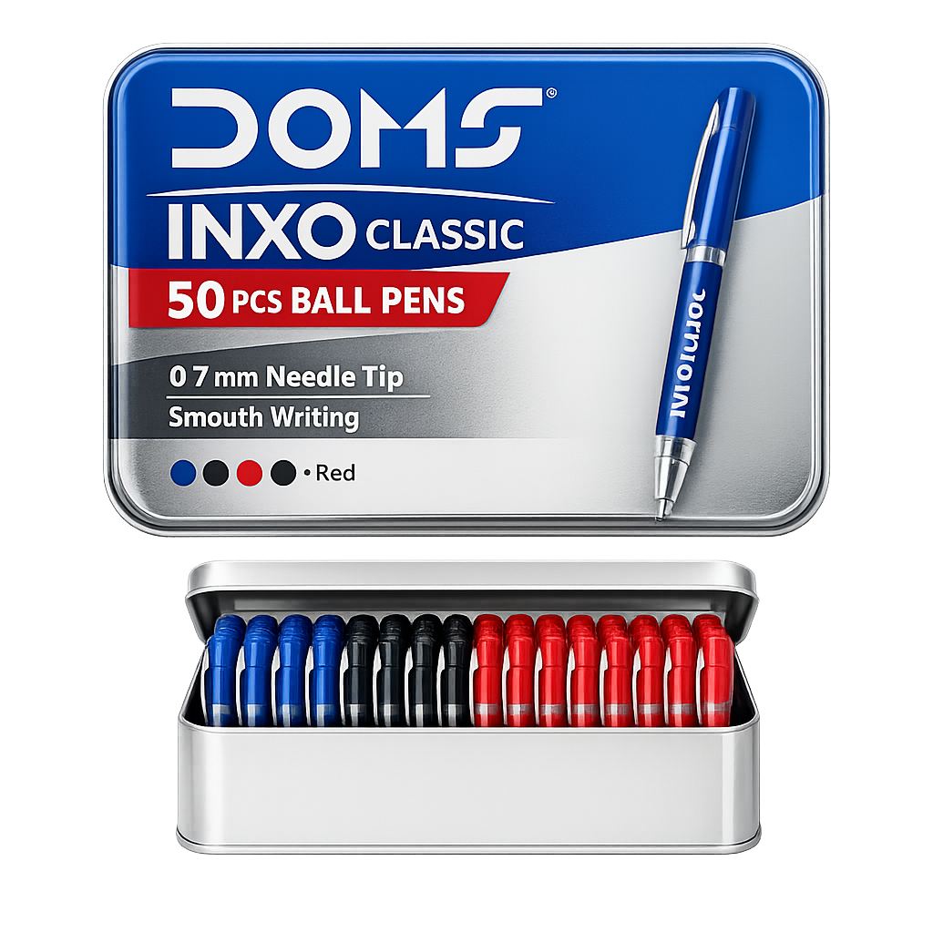 DOMS INXO CLASSIC PEN 50 PCS TIN PACK