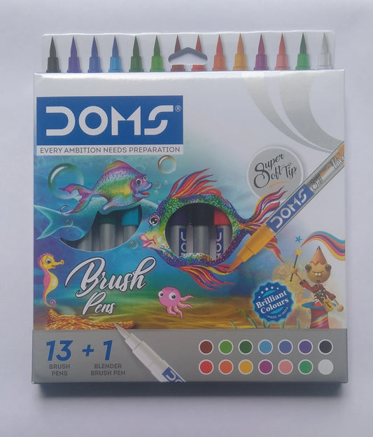 DOMS BRUSH PEN 13 + 1 SHADES 14  product packaging