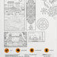 Back cover of DOMS Colouring Book Hobby Essentials featuring intricate coloring designs for creativity.