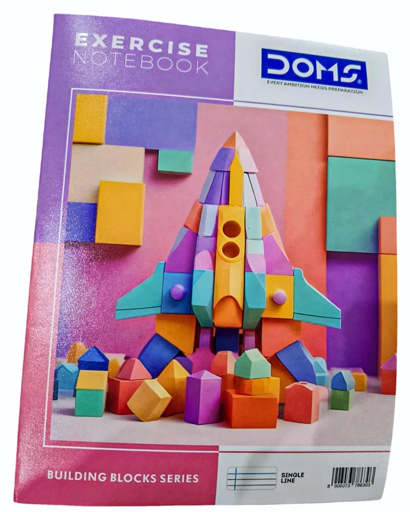DOMS Exercise Notebook 172 Pages Single Line