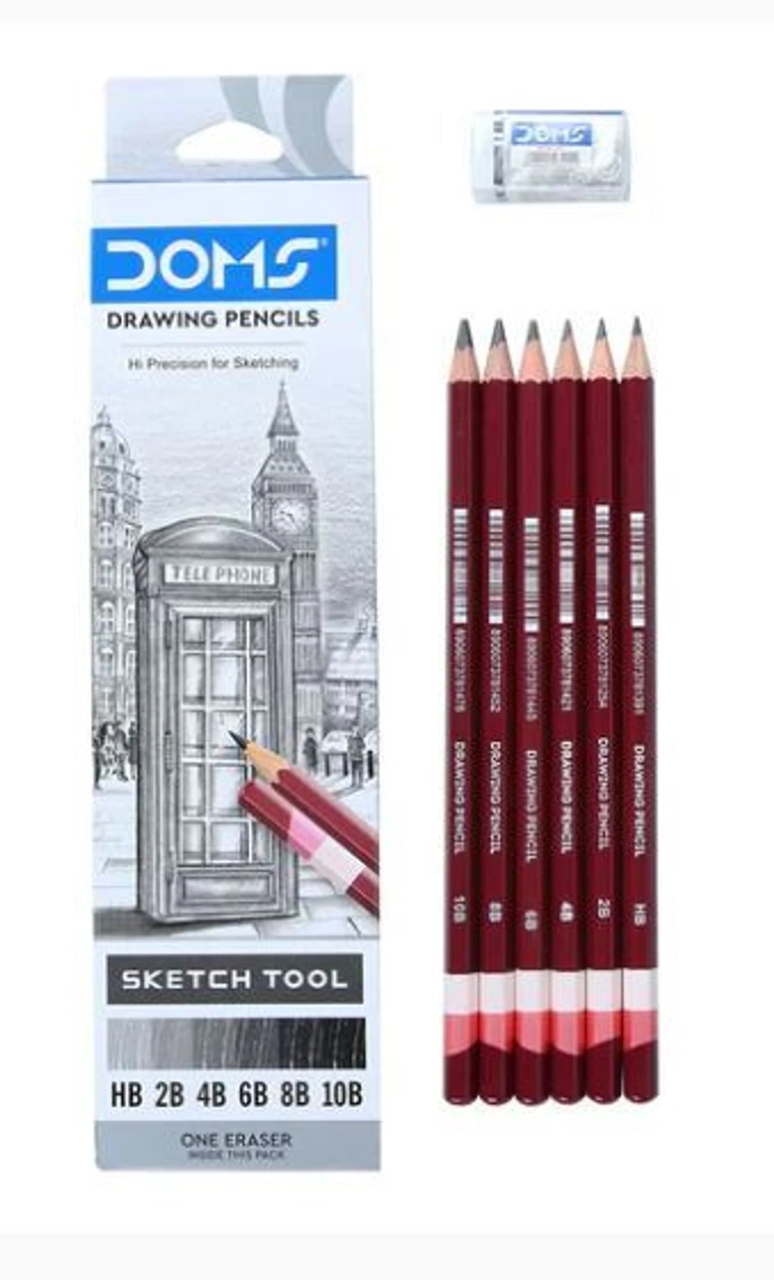 DOMS DRAWING PENCIL SET OF 6