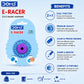 DOMS E-RACER 2 IN 1 Eraser + Sharpener