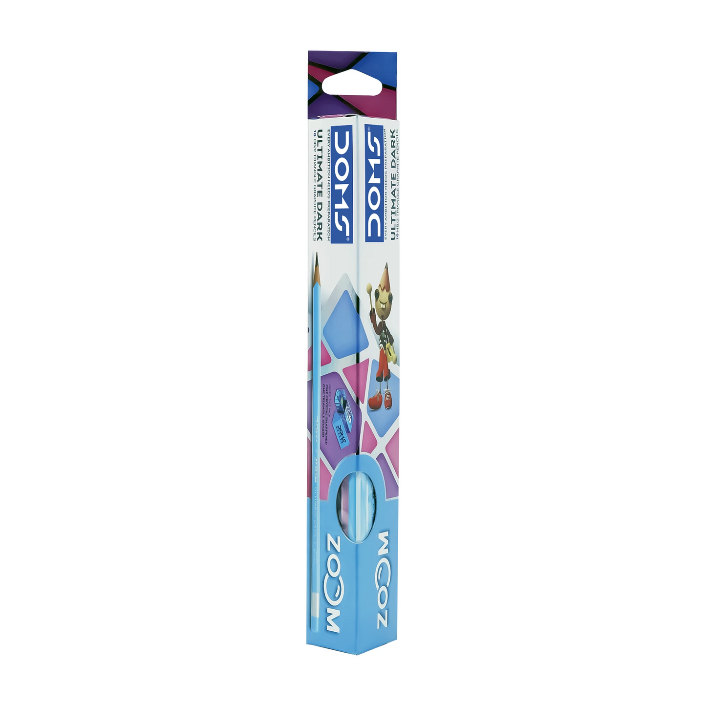 DOMS ZOOM TRIANGLE GRAPHITE PENCIL 10 PCS PACK