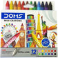 DOMS LONG WAX  CRAYONS 12 SHADES