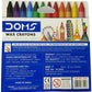 DOMS LONG WAX  CRAYONS 12 SHADES