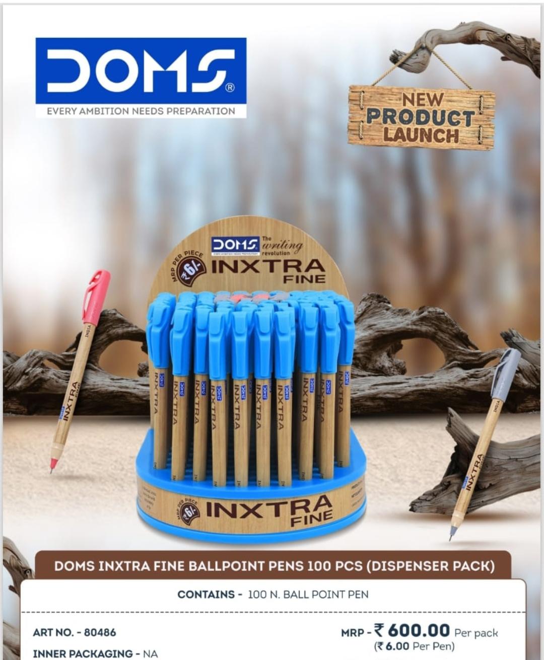 DOMS INXTRA BALL PEN 100 PCS PACK