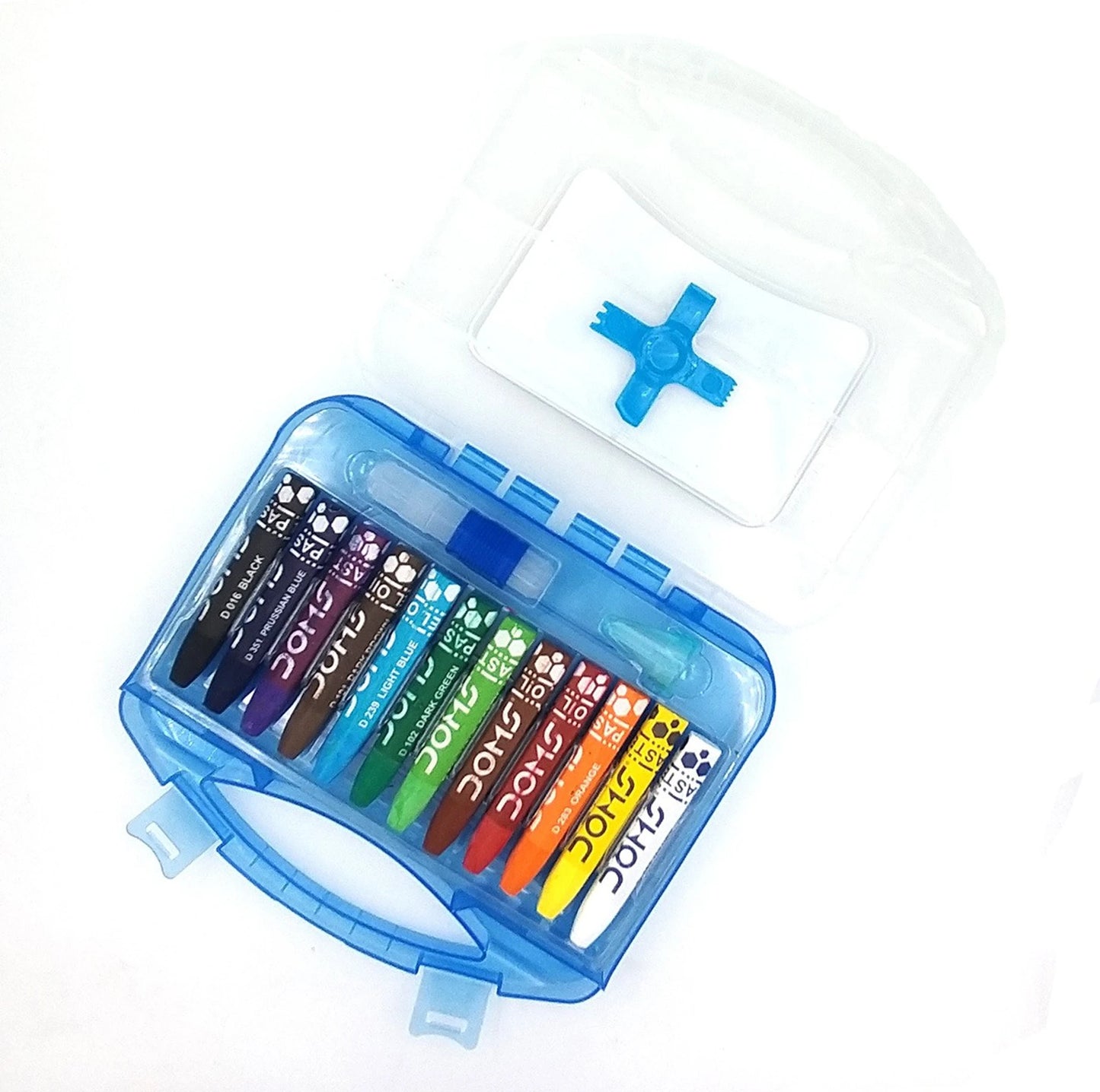 DOMS OIL PASTEL 12 SHADES (HEXAGONAL)