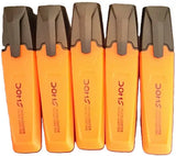 DOMS NEON HIGHLIGHTER PEN 5 SHADES ORANGE (PLASTIC CASE)