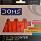 DOMS NEON HIGHLIGHTER PEN 5 SHADES ORANGE (PLASTIC CASE)