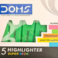 DOMS NEON HIGHLIGHTER PEN 5 SHADES GREEN (PLASTIC CASE)
