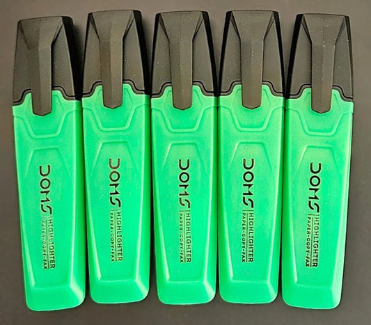 DOMS NEON HIGHLIGHTER PEN BOX PACK GREEN