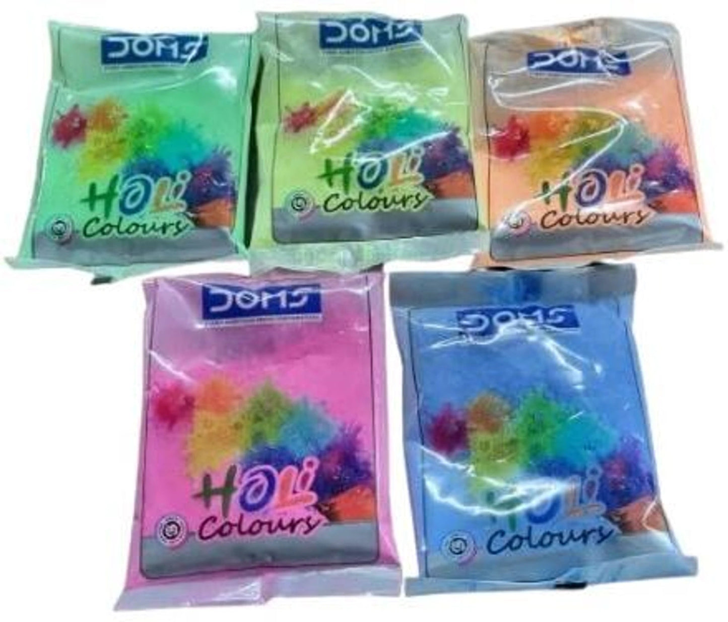 DOMS HOLI COLOURS 5 SHADES 300 GM
