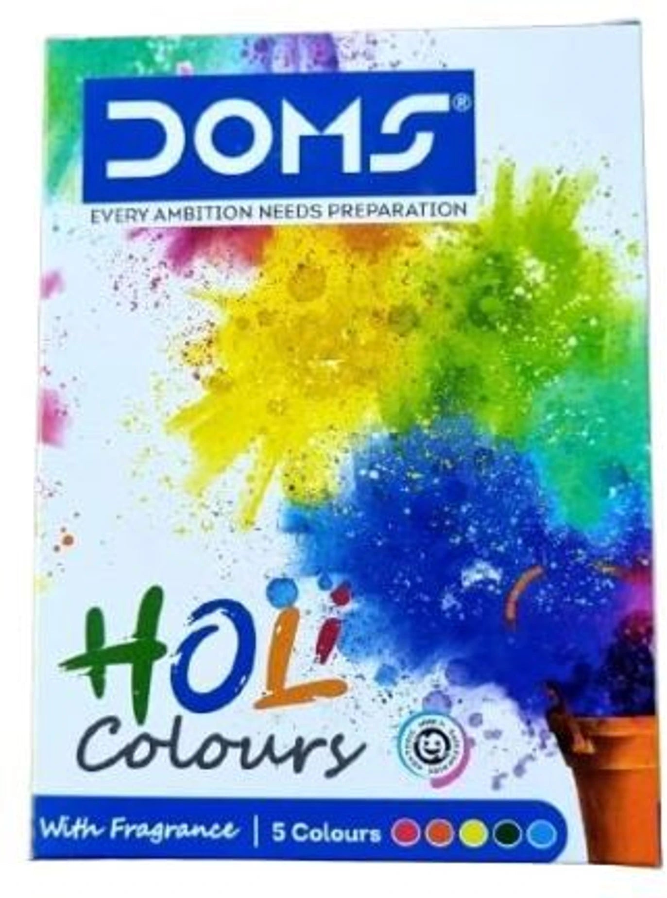 DOMS HOLI COLOURS 5 SHADES 300 GM