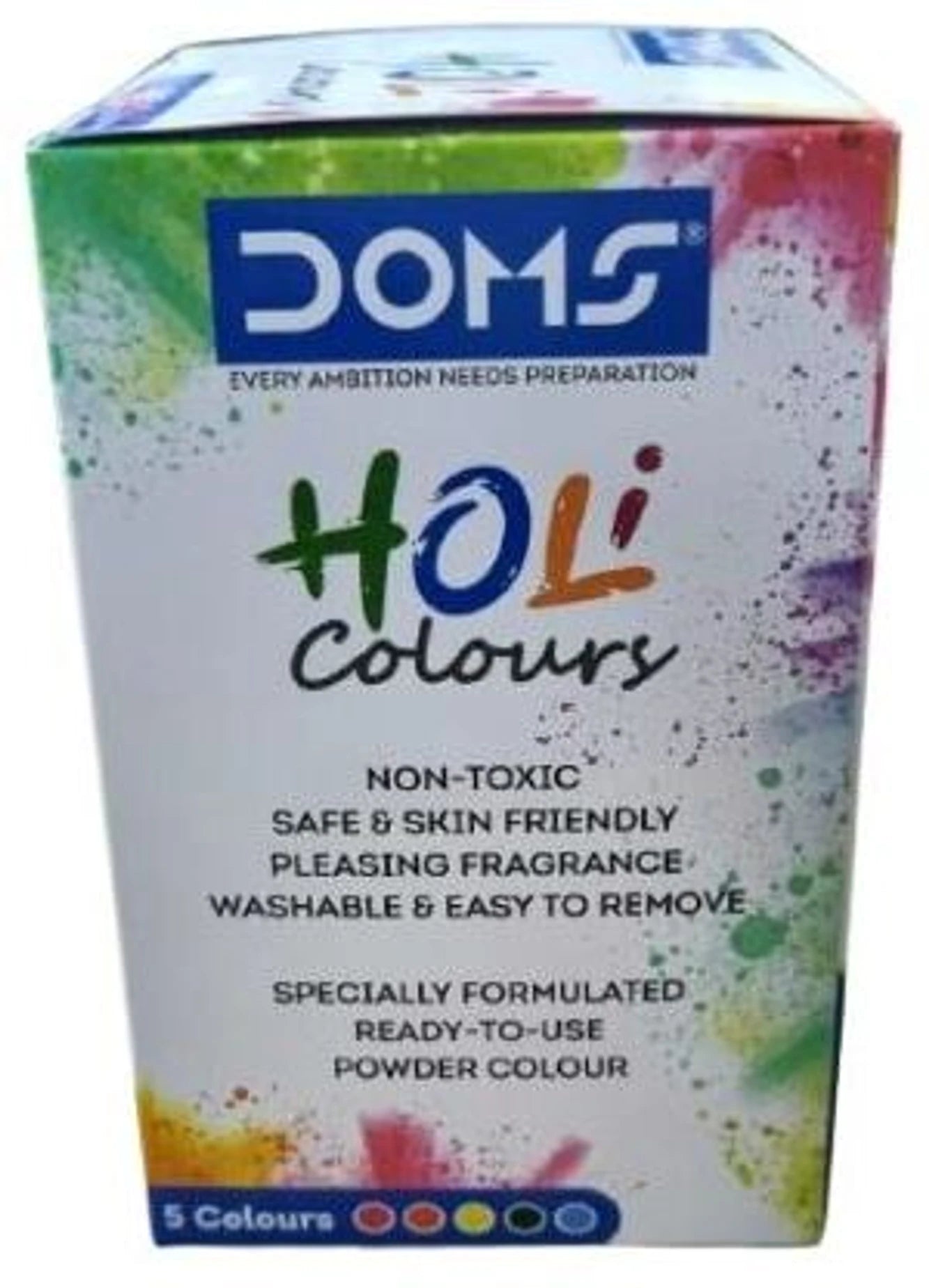 DOMS HOLI COLOURS 5 SHADES 300 GM